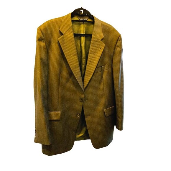 Burberry London Vintage mens jacket pin stripe 2 button fasten excellent - Picture 7 of 10